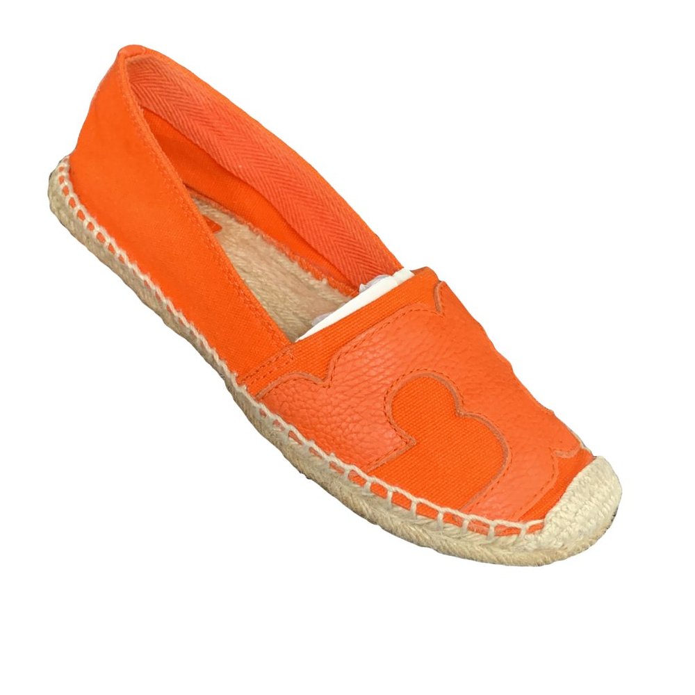 Tory Burch "Billie" Espadrilles in Orange Sz 8